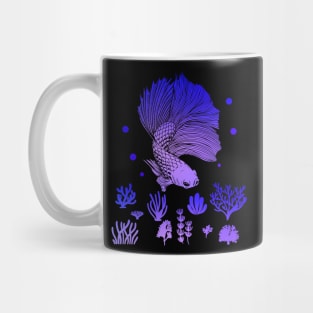 Betta fish lover art Mug